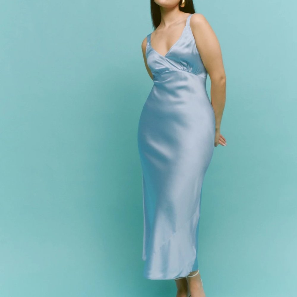 *Reformation* Daytona Silk Dress | XS | NEW WITH TAGS